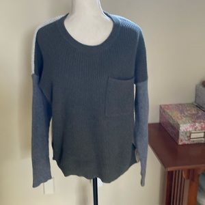 Maxwell Tri-colored sweater.